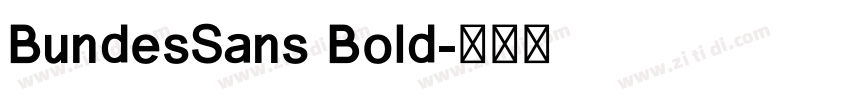 BundesSans Bold字体转换